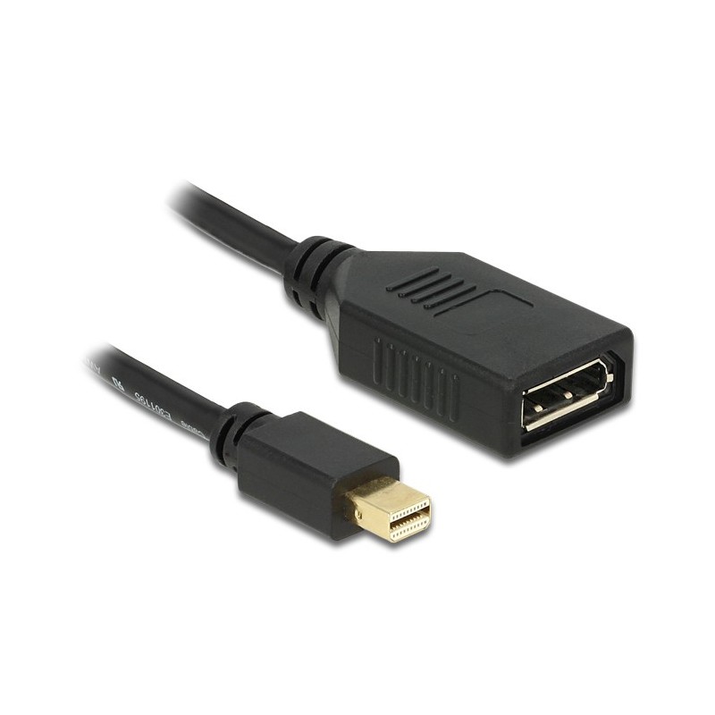 DeLOCK 65554 Adapter mini DisplayPort 1.2 Stecker 4K auf Displayport-Buchse